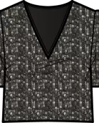 V-NECKCROPPEDT-SHIRT(REFS10002M)