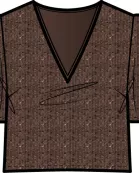 V-NECKCROPPEDT-SHIRT(REFS10002M)