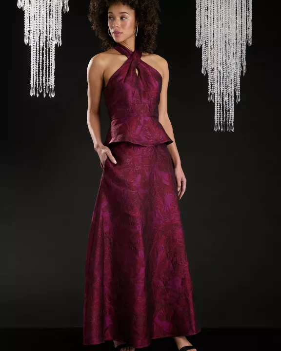 JACQUARD BALL GOWN SKIRT