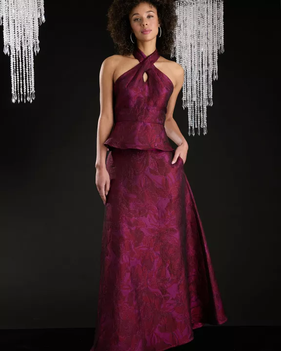 JACQUARD BALL GOWN SKIRT