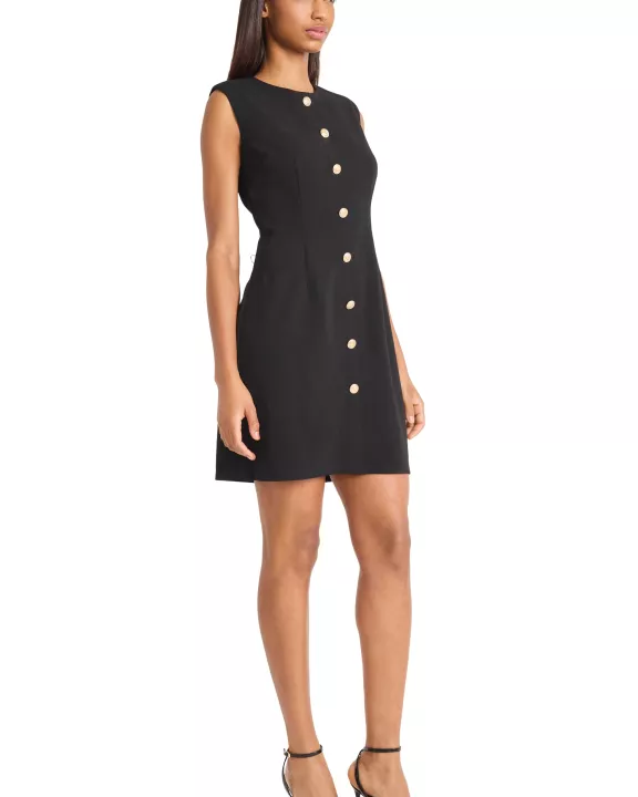 SLEEVELESS MINI WITH CF BUTTONS