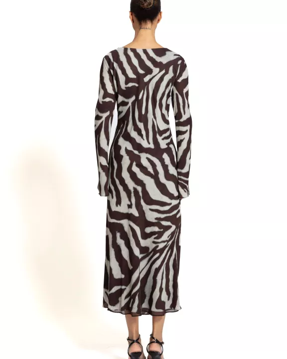 LONG SLEEVE MIDI DRESS
