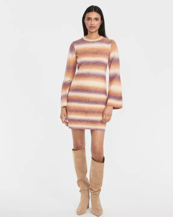 LONG SLEEVE MINI SWEATER DRESS