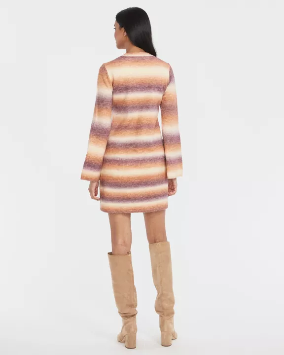 LONG SLEEVE MINI SWEATER DRESS