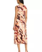 MIDI DRESS WITH ASYMMETRICAL NK-LINE