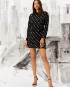 LONG SLEEVE MINI DRESS
