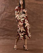 LONG SLEEVE MIDI DRESS