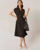 SHORT SLEEVE MIDI WITH CF SLIT
