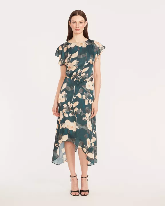 SILKY SATIN YORYU MIDI DRESS