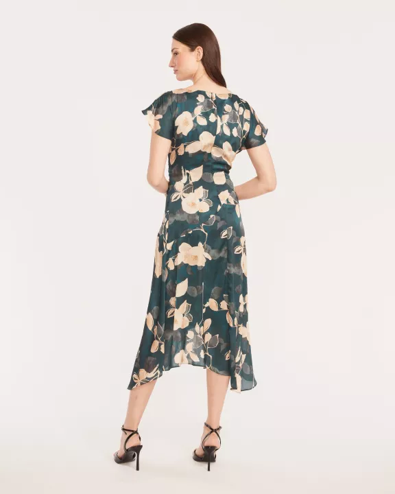 SILKY SATIN YORYU MIDI DRESS