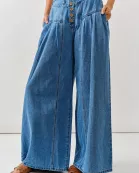 AJP5039 Front Button Down Flare Jeans