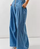 AJP5039 Front Button Down Flare Jeans