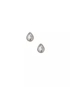 Screwback Stud Earrings - Paloma Pear Silver