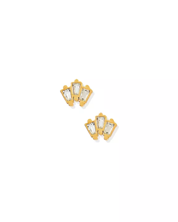 Screwback Stud Earrings - Demi Gold