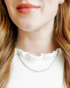 Necklace - Palmer Paperclip Silver