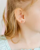 Screwback Stud Earrings - Madison Pink