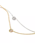 Necklace - Paloma Pear Drop Silver