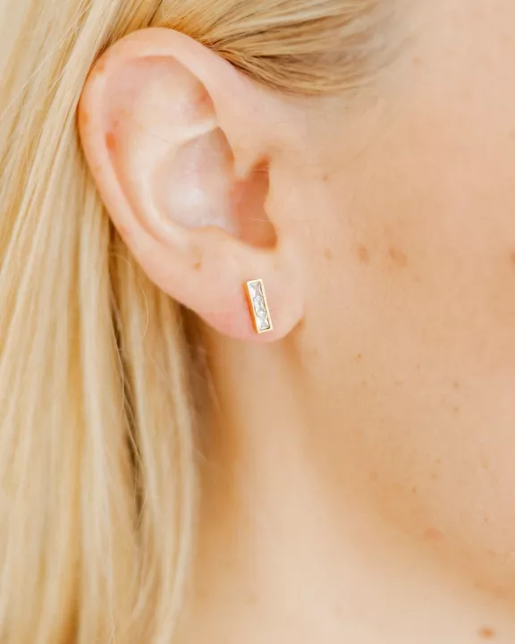Screwback Stud Earrings - Vega