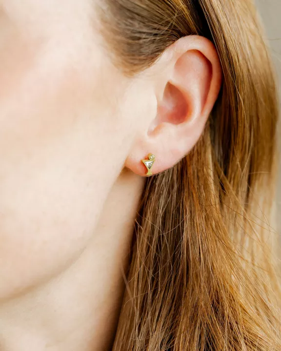 Screwback Stud Earrings - Martini