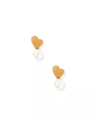 Screwback Stud Earrings - Heidi Pearl Heart