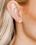 Screwback Stud Earrings - Heidi Pearl Bow