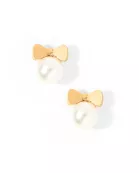 Screwback Stud Earrings - Heidi Pearl Bow