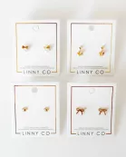 Screwback Stud Earrings - Heidi Pearl Bow