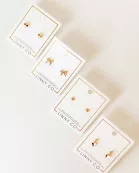 Screwback Stud Earrings - Heidi Pearl Bow