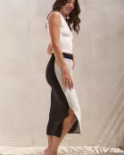 PLUS SIZE YIN YANG KNIT SKIRT