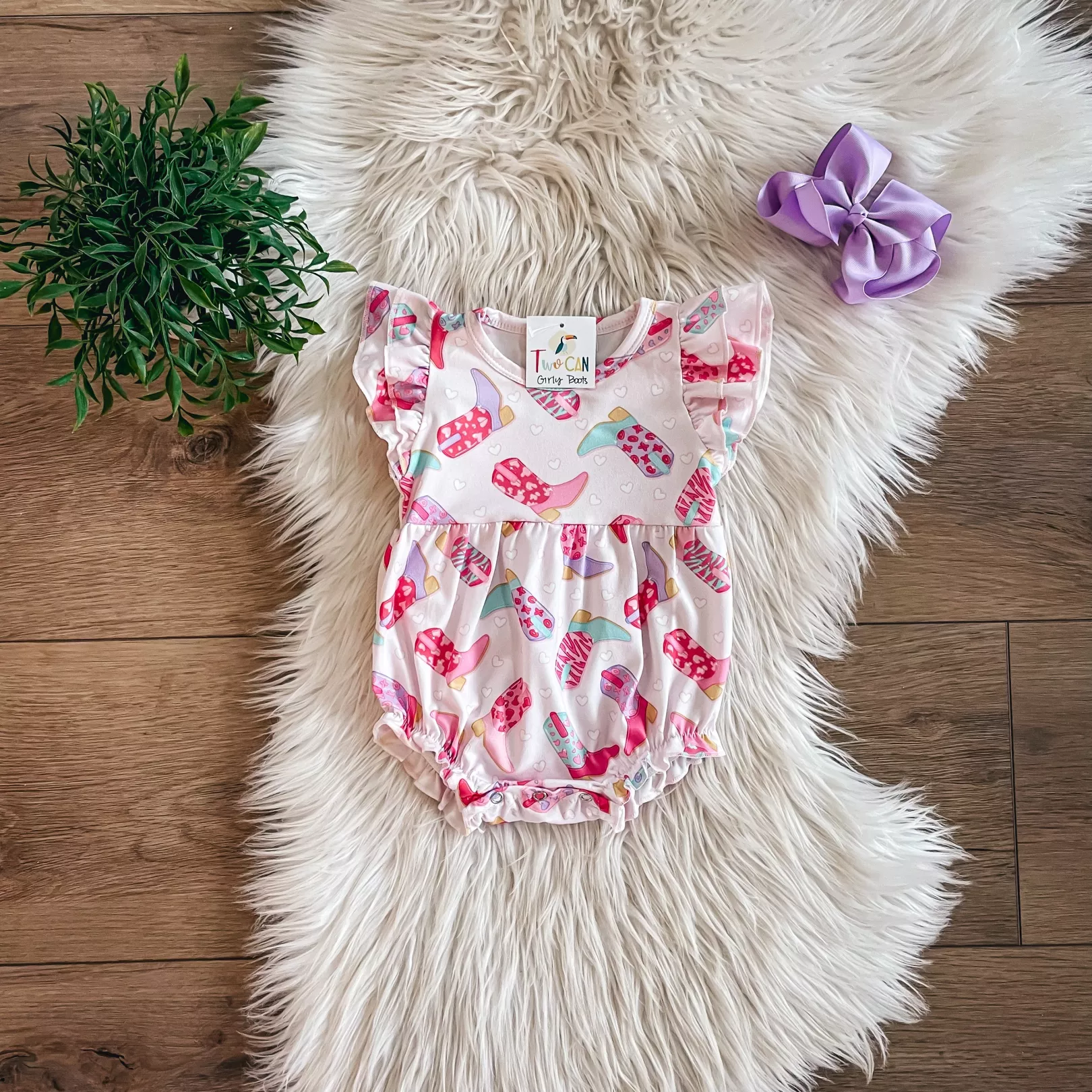 Girly Boots Infant Onesie by TwoCan