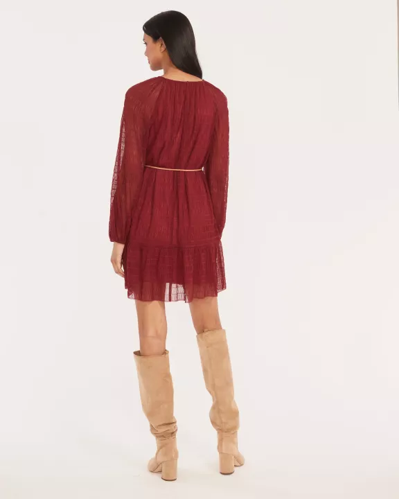 LONG SLEEVE MINI WITH TIE BELT