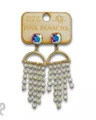 Waterfall beaded earring with Austrian crystal