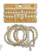 Flower cross charm bracelet