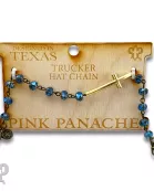 Gold cross beaded trucker hat chain
