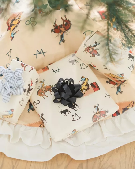 Vintage Cowboy Wrapping Paper