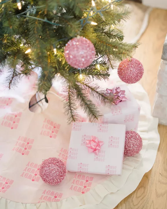 Pink Howdy Wrapping Paper