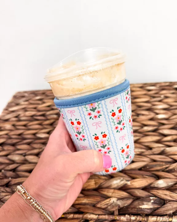 Vintage Bow Blossom Small Drink Sleeve