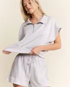 QUARTER ZIP ATHLETIC 2 PIECE SET
