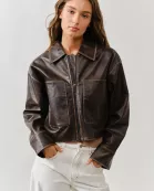 MAJ3310 VINTAGE WASHED LEATHER JACKET