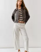 MAJ3310 VINTAGE WASHED LEATHER JACKET