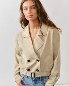 AJJ5041 TRENCH SUEDE HALF JACKET