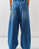 AJP5088 EXTENSION WAIST SOFT DENIM WIDE LEG JEANS