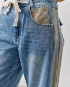 AJP5111 CONTRAST LINE DETAIL SLOUCHY STRAIGHT JEANS