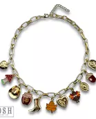 Fall theme charm necklace