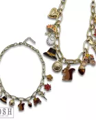Fall theme charm necklace