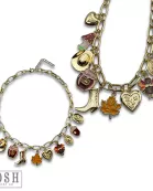 Fall theme charm necklace