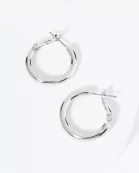 20mm 14K-Gold-Dipped Latch Back Hoop Earrings With 2 And A Half Mm Thickness