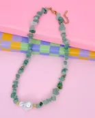 Enchanted Pearl Gemstone Necklace