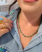 Candy Bead Dainty Gemstone Necklace