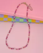 Candy Bead Dainty Gemstone Necklace